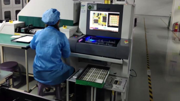 AOI inspection equipment in production room